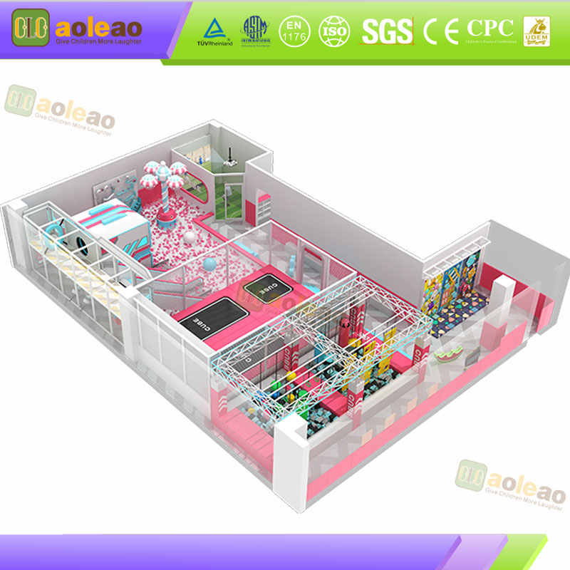 Indoor Family Play Equipment with Trampolines and Toddler Zones | Aoleao - الصورة 2