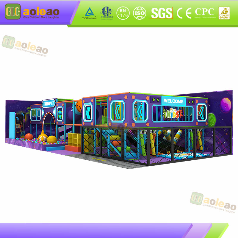 Commercial Indoor Playground Equipment with Ball Pit and Obstacle Course | Aoleao - Bilde 5
