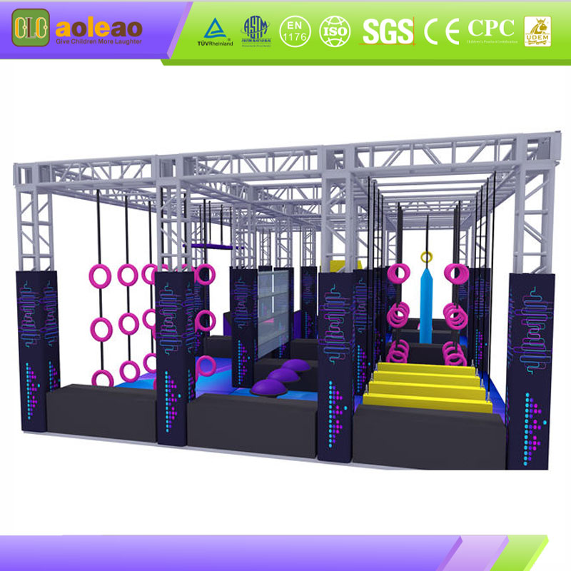 Neon Grip Challenge Ninja Course Equipment for Indoor Sports Zones | Aoleao - immagine 2