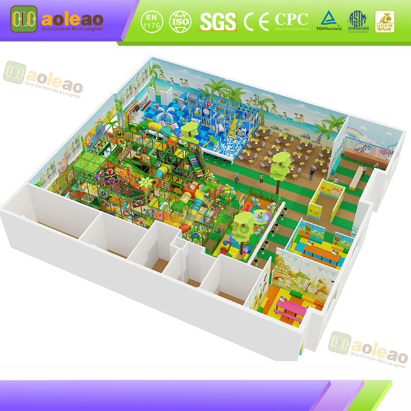 Family Dining Indoor Play Centre Equipment with Slide Routes | Aoleao – Kuva 2