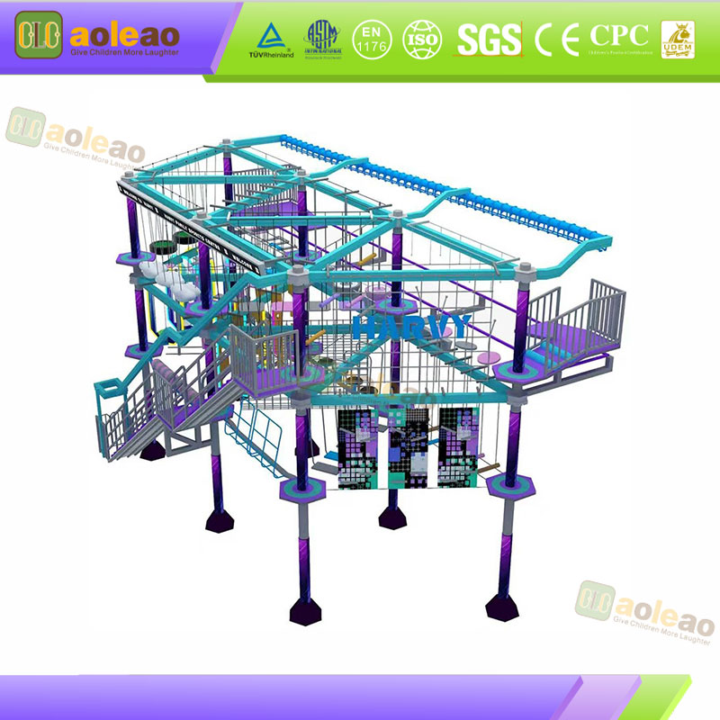 Elevated Sky Rail Indoor Adventure Park Equipment | Aoleao - obrazek 2