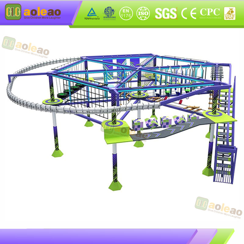 Elevated Sky Rail Indoor Adventure Park Equipment | Aoleao - obrazek 3