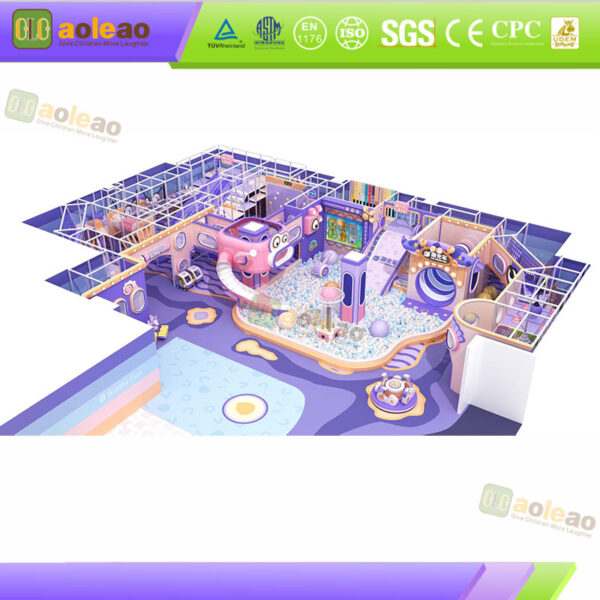 City Commercial Soft Play Equipment with Ball Pit and Slides