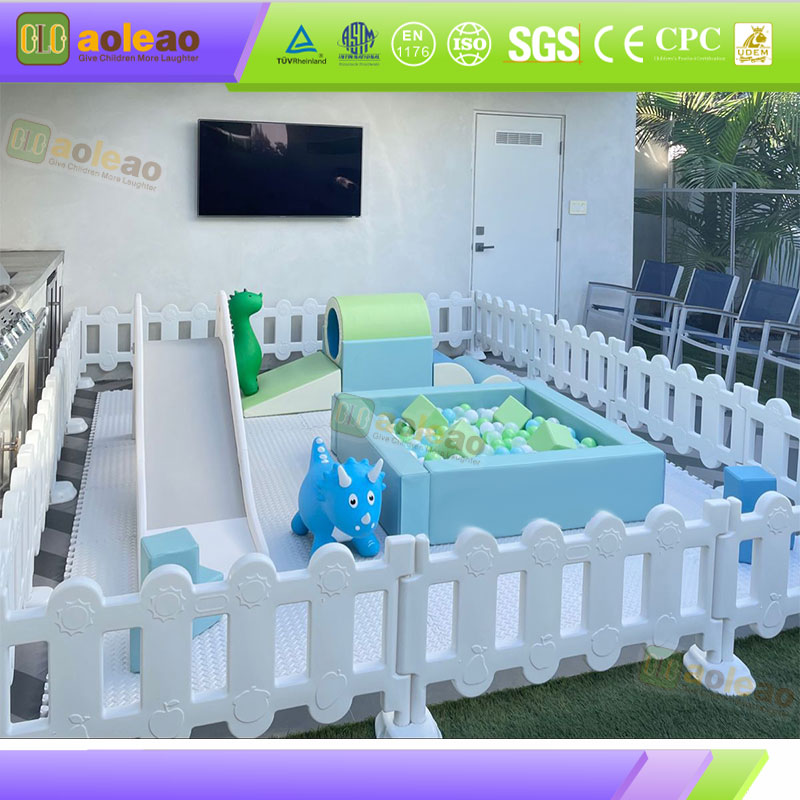 Indoor Soft Play Area for Toddlers with Rainbow and Ball Pit | Aoleao - 이미지 4