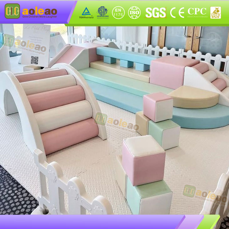 Indoor Soft Play Area for Toddlers with Rainbow and Ball Pit | Aoleao - 이미지 2