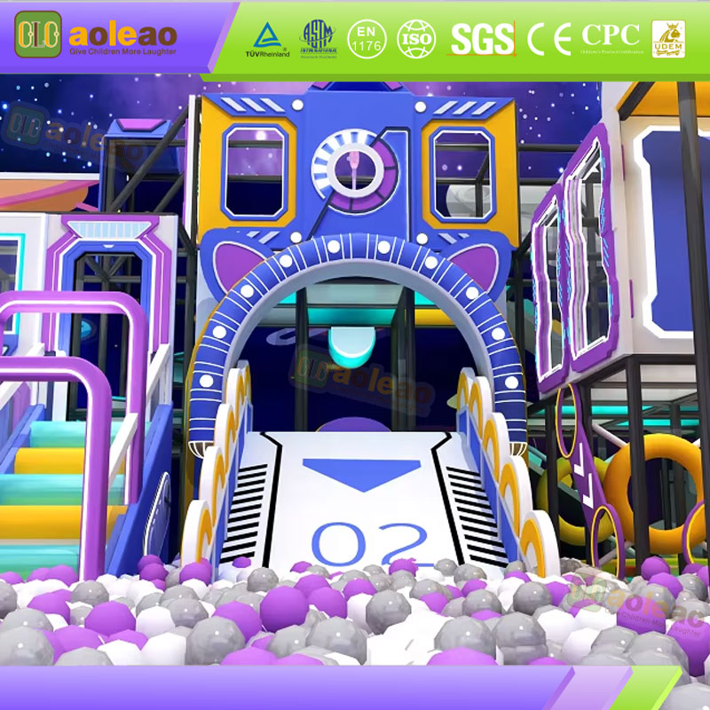 Commercial Indoor Playground Equipment with Play Tower and Ball Pit | Aoleao - الصورة 5
