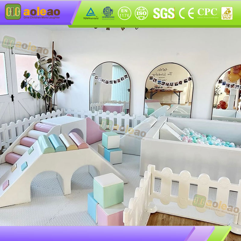 Indoor Soft Play Area for Toddlers with Rainbow and Ball Pit | Aoleao - 이미지 3