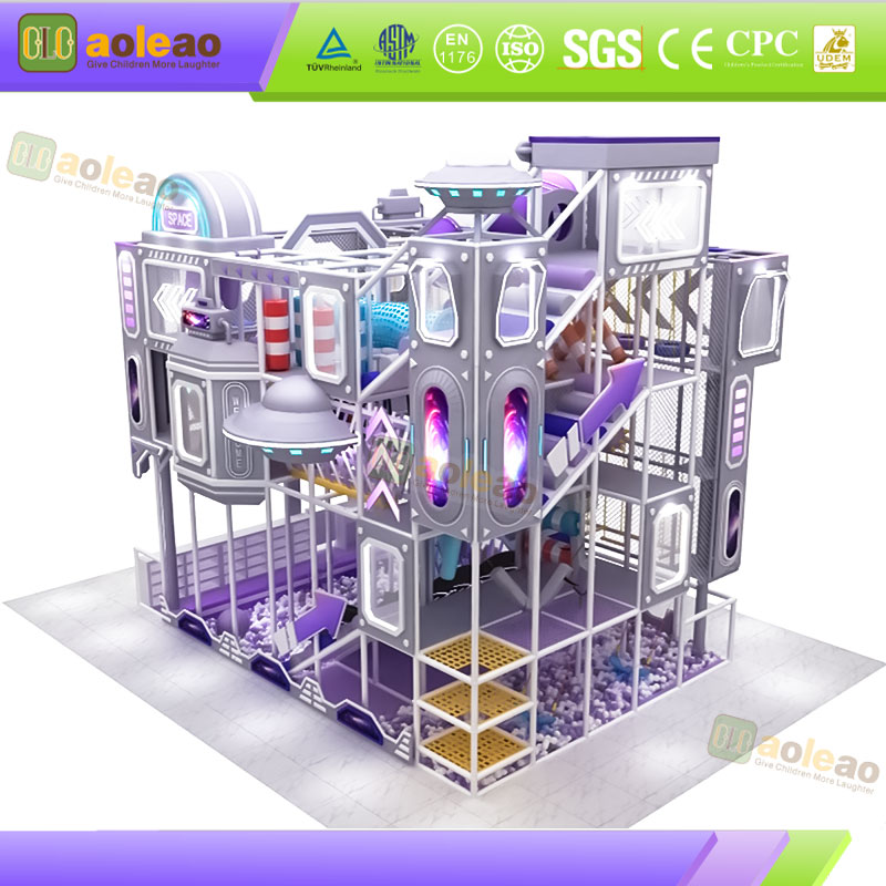 High-Ceiling Indoor Adventure Park Equipment with Elevated Routes | Aoleao - الصورة 2