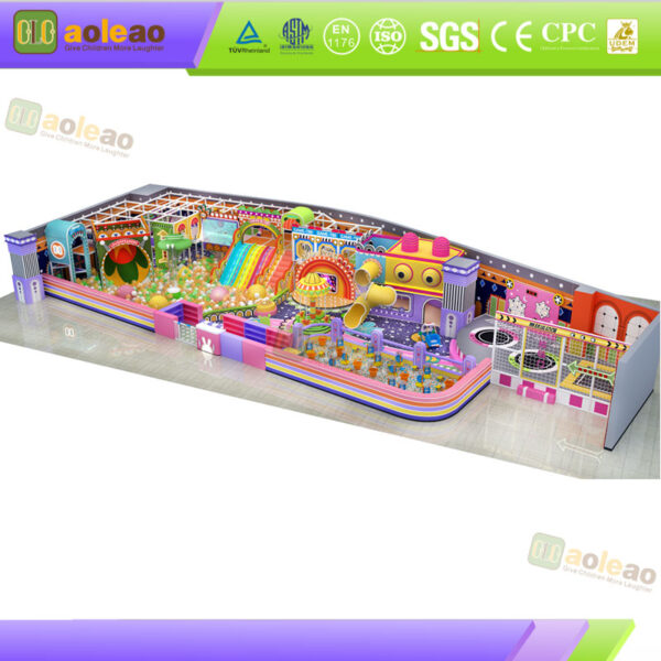 Peralatan Pusat Aktiviti Candy Kids untuk Venue Permainan Pesta