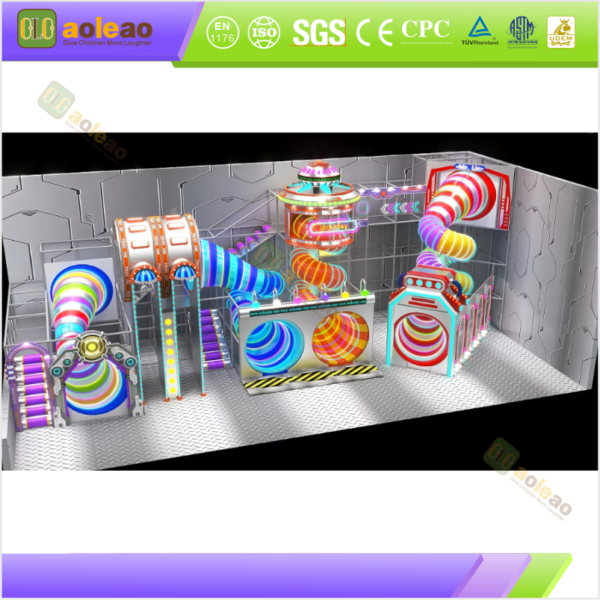 Color Tunnel Indoor Play Area Equipment for Small Venues