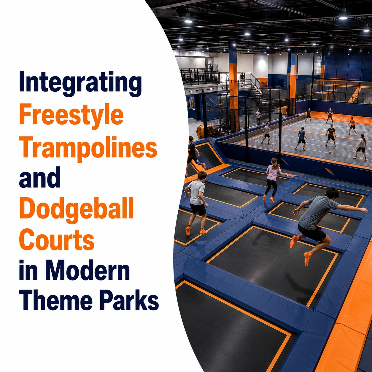 Att integrera freestyle-trampoliner och dodgeballbanor i moderna nöjesparker
